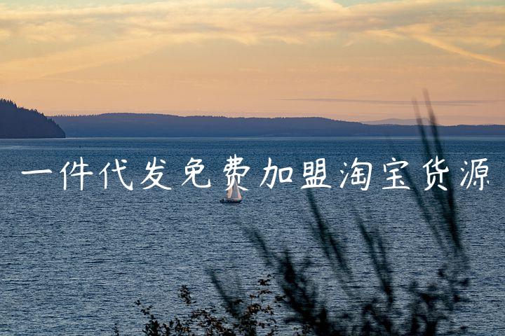 一件代发免费加盟淘宝货源