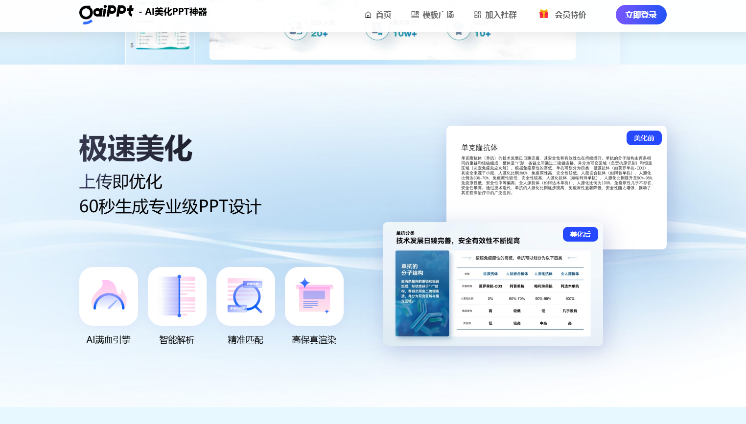 GaiPPT智能PPT美化工具 – 专注于PPT智能美化和PPT制作