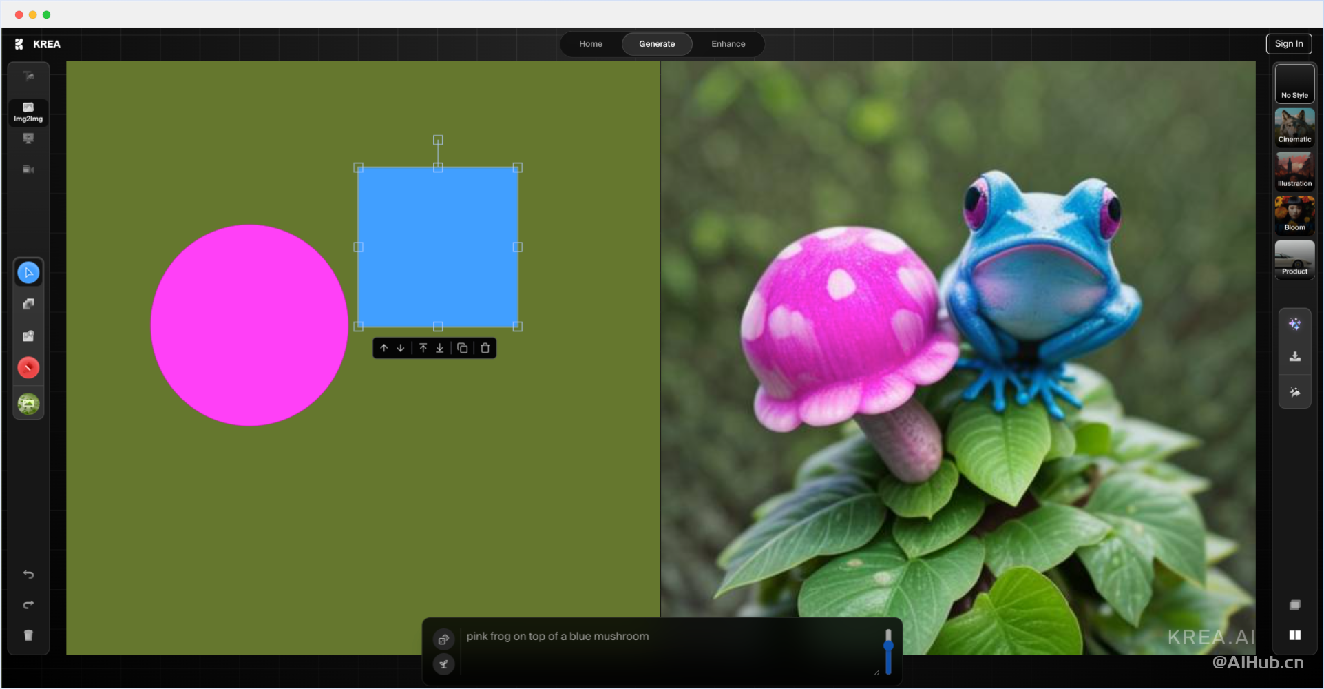Krea AI-创新的AI创意和视觉设计平台/实时生成图像/图像放大增强