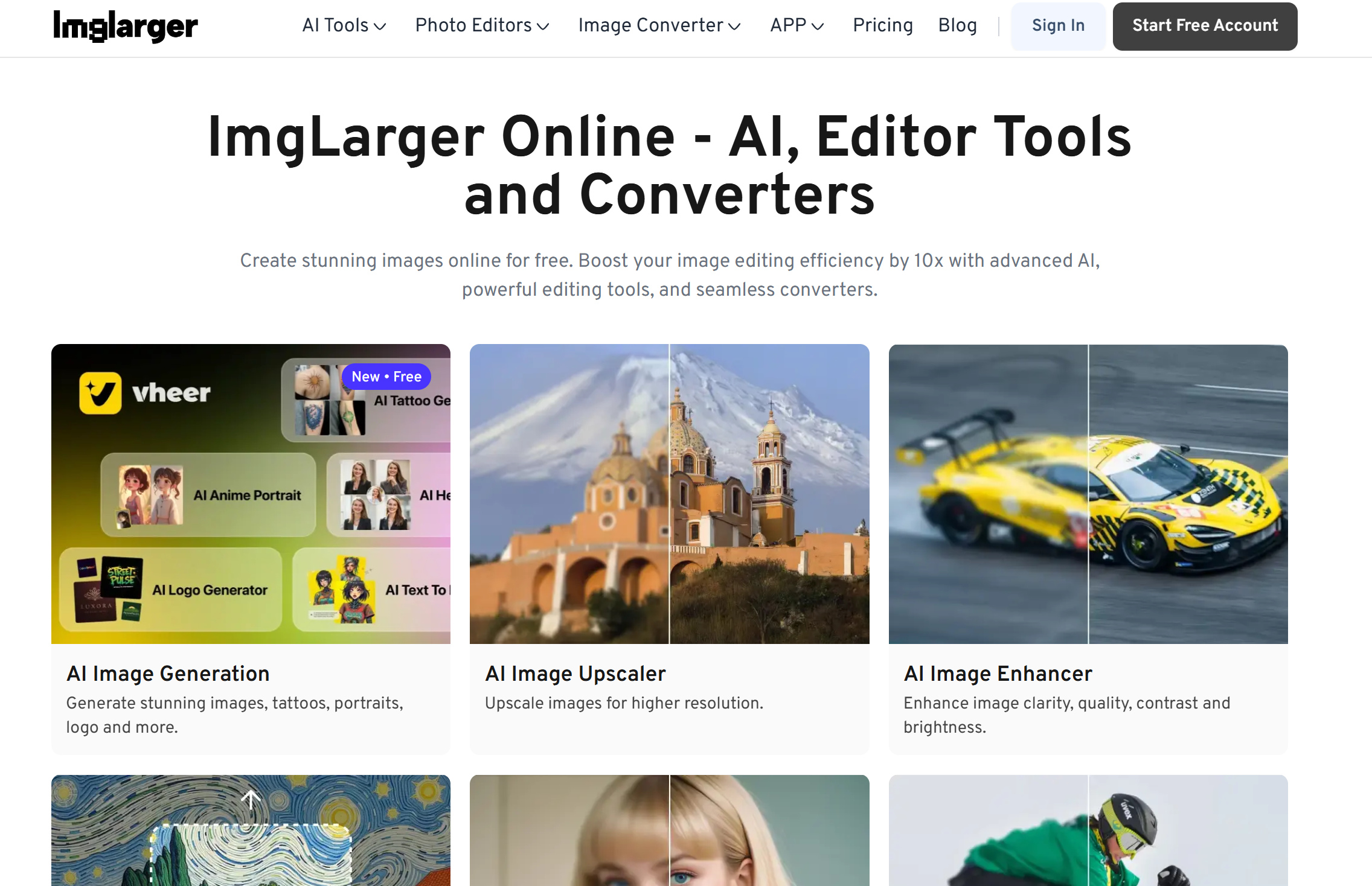 ImgLarger-在线图片放大与增强工具/老照片修复