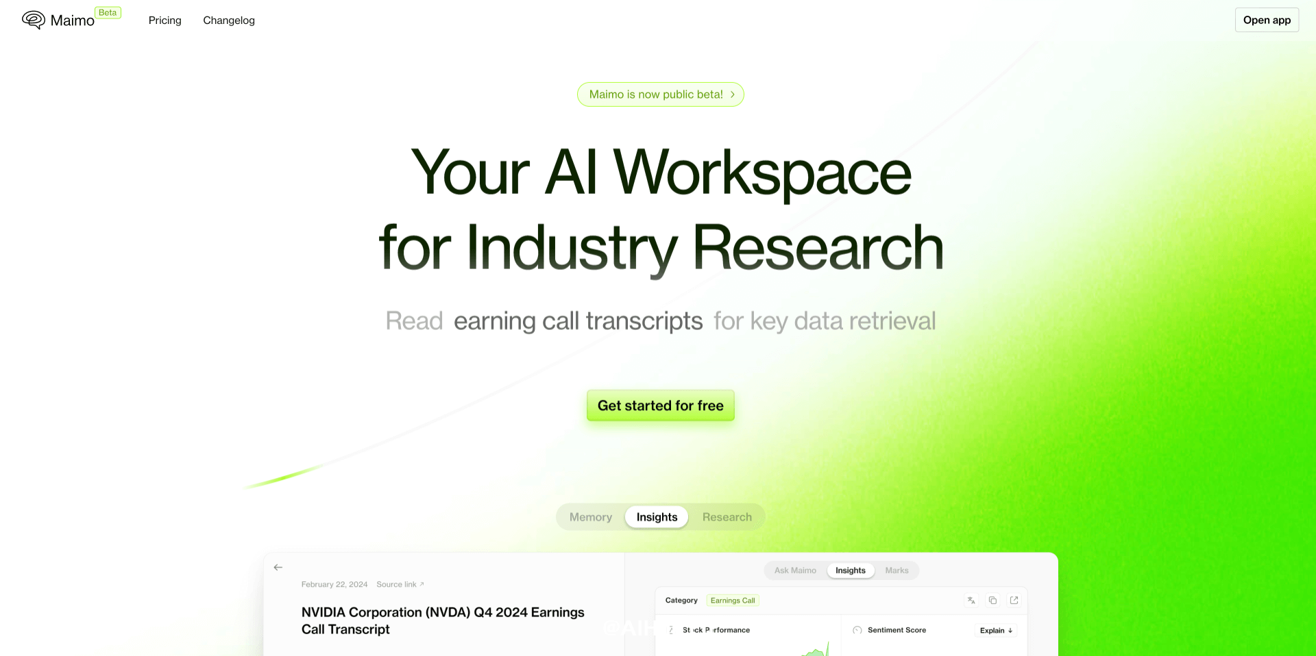 20250818090231434 Maimo-用于行业研究的AI工作空间